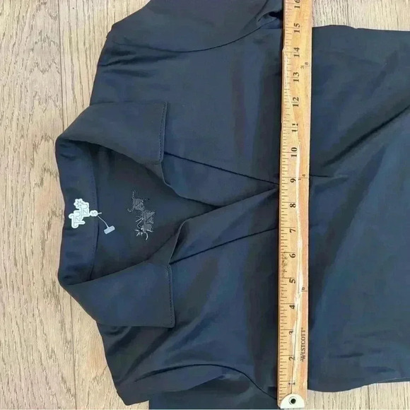 Tzu Tzu Womens Short Sleeve Polo Black Small - Picture 3 of 5